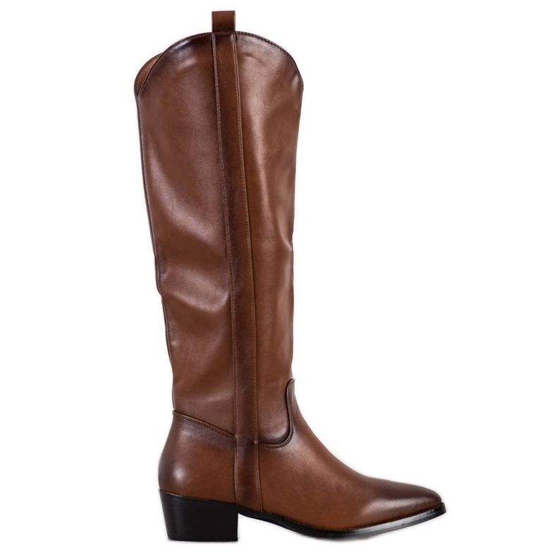 Seastar Casualowe Kozaki Kowbojki brązowe