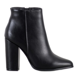 Camo Klasyczne Botki Z Eko Skóry czarne