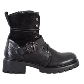 Kayla Modne Workery czarne