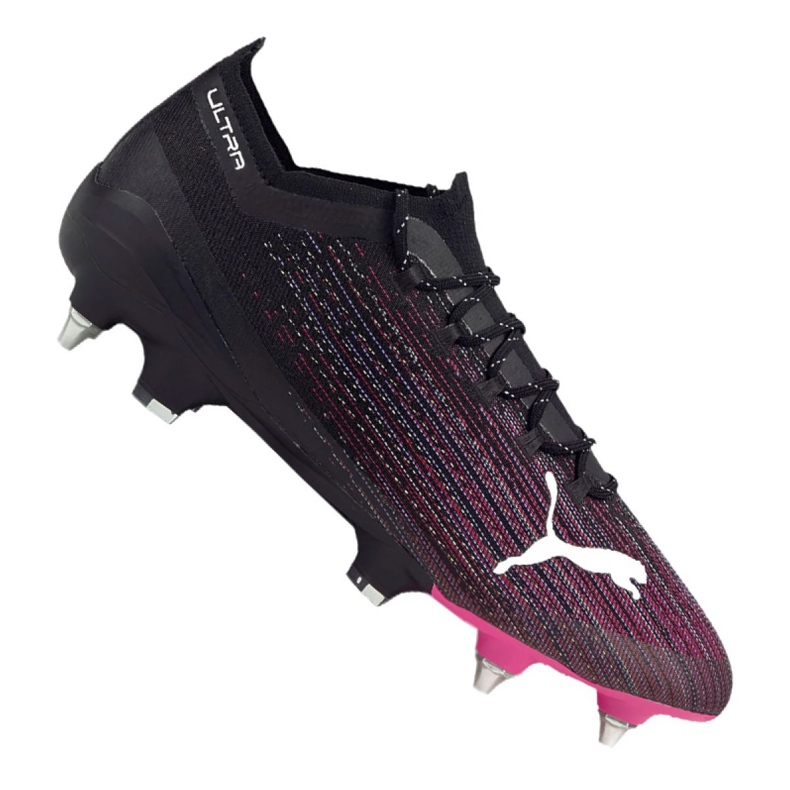 Buty piłkarskie Puma Ultra 1.1 Mx Sg M 106076-03 czarny, czarny, fioletowy czarne