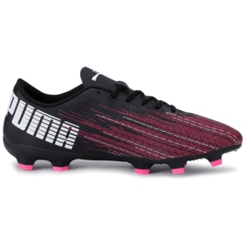Buty piłkarskie Puma Ultra 4.1 FG/AG M 106092 05 czarny, czarny, różowy czarne