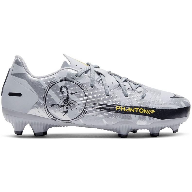 Buty piłkarskie Nike Phantom Gt Academy Scorpion FG/MG Junior DB7631 001 białe