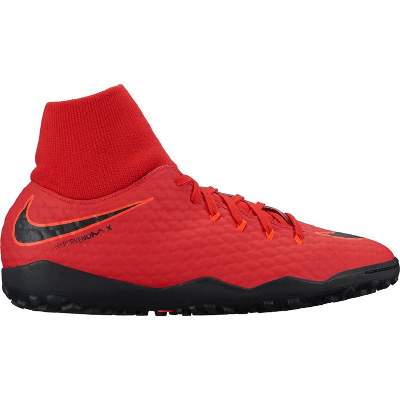 Buty piłkarskie Nike Hypervenom X Phelon 3 Df Tf 917769 616 czerwone czerwone
