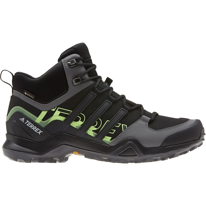 Buty męskie adidas Terrex Swift R2 Mid Gtx czarne EH2281 szare zielone