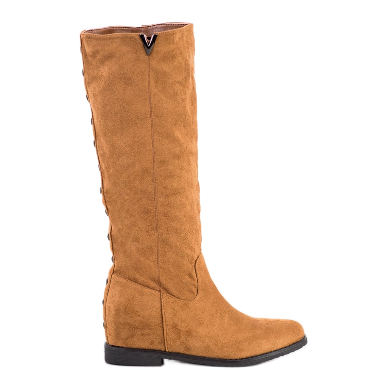 Seastar Zamszowe Kozaki Z Ćwiekami brązowe