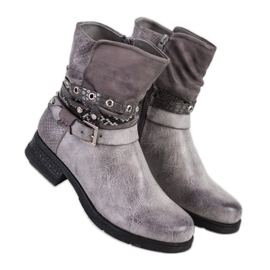 Super Me Stylowe Workery szare