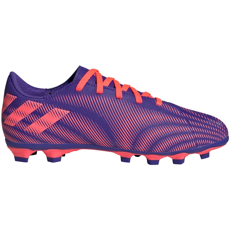 Buty piłkarskie adidas Nemeziz.4 FxG Junior fioletowo-różowe EH0585 fioletowe