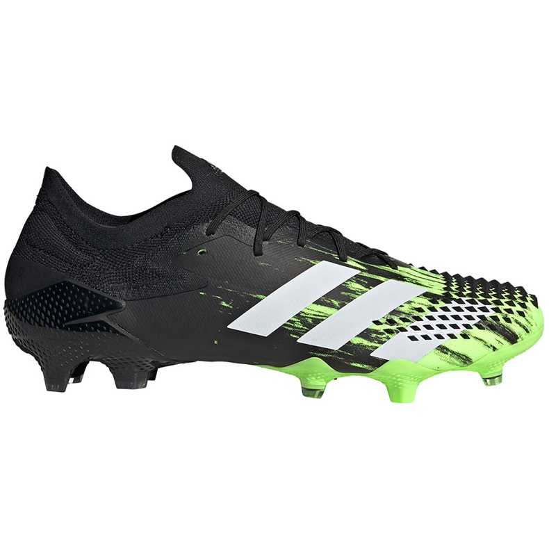 Buty piłkarskie adidas Predator Mutator 20.1 L Fg czarno-zielone EH2885 czarne