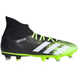 Buty piłkarskie adidas Predator 20.3 Sg czarno-zielone EH2904 czarne wielokolorowe