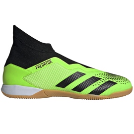 Buty piłkarskie adidas Predator 20.3 Ll In zielono-czarne EH2920 zielone zielone