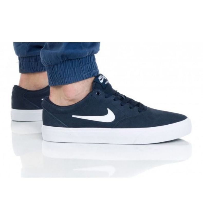 Buty Nike Sb Charge Suede M CT3463-401 białe granatowe