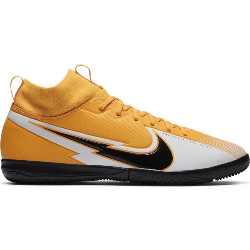 Buty piłkarskie Nike Mercurial Superfly 7 Academy Ic Jr AT8135 801 żółte zielone