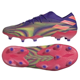 Buty piłkarskie adidas Nemeziz .1 M Fg EH0760 fioletowe fioletowe