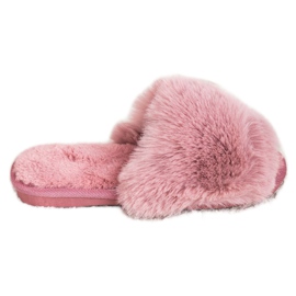 Bona Stylowe Różowe Kapcie