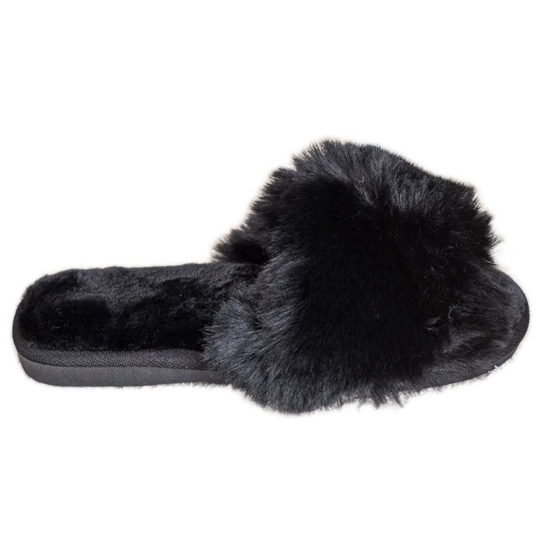 Bona Stylowe Czarne Kapcie