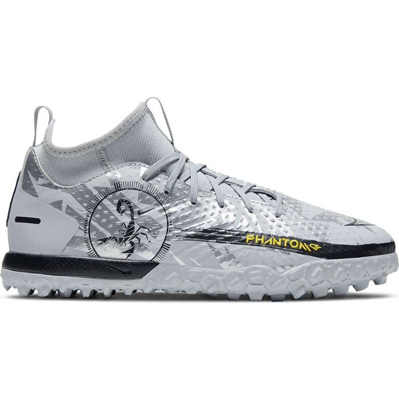 Buty piłkarskie Nike Phantom Gt Scorpion Academy Dynamic Fit Tf Junior DA2289 001 srebrny srebrny