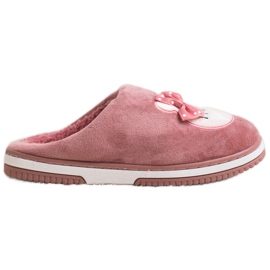 Bona Wsuwane Kapcie Home różowe