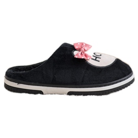 Bona Wsuwane Kapcie Home czarne