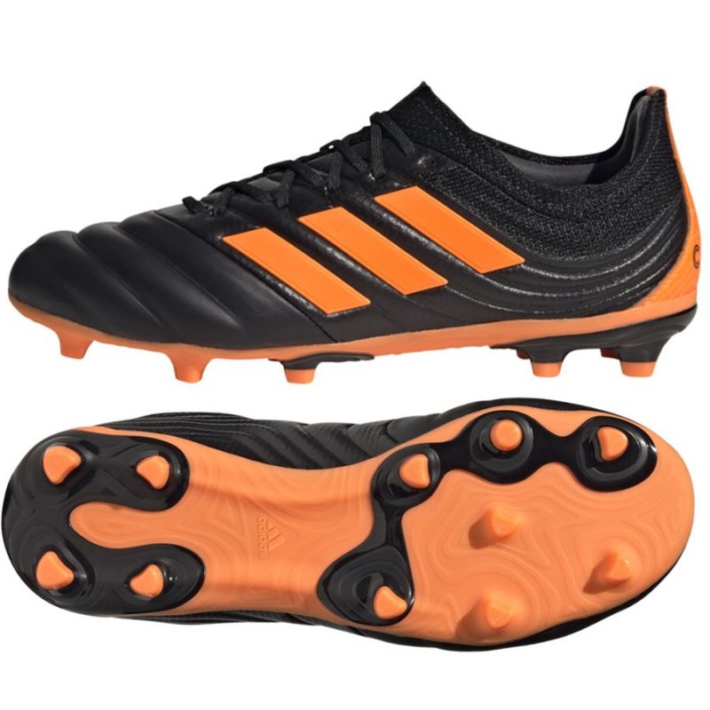 Buty piłkarskie adidas Copa 20.1 Fg Jr EH0887 czarne pomarańczowy, czarny, pomarańczowy
