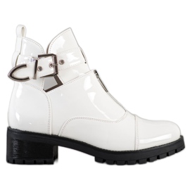 Seastar Lakierowane Workery białe