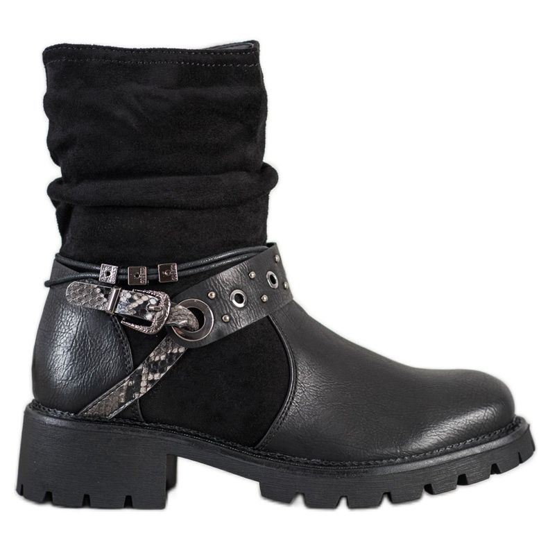 Super Mode Ciepłe Czarne Workery