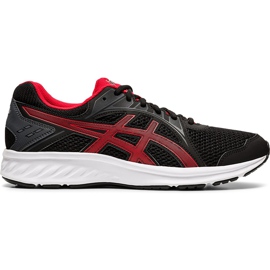 Buty męskie do biegania Asics Jolt 2 czarno-czerwone 1011A167 005 czarne