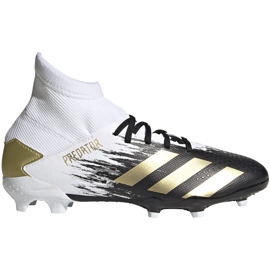 Buty piłkarskie adidas Predator 20.3 Fg Junior FW9215 białe białe