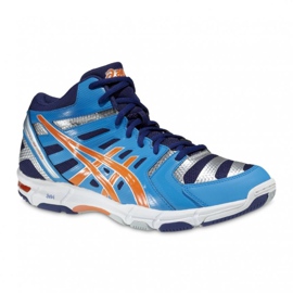 Buty do siatkówki asics Gel-Beyond 4 Mt B403N-4130 fioletowy, niebieski, pomarańczowy, szary/srebrny niebieskie