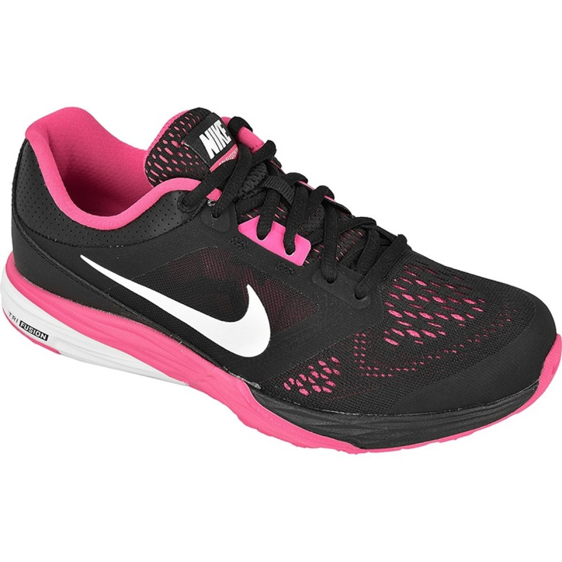 Buty biegowe Nike Tri Fusion Run W 749176-001 czarne różowe