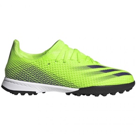 Buty piłkarskie adidas X Ghosted.3 Tf Jr EG8216 wielokolorowe zielone