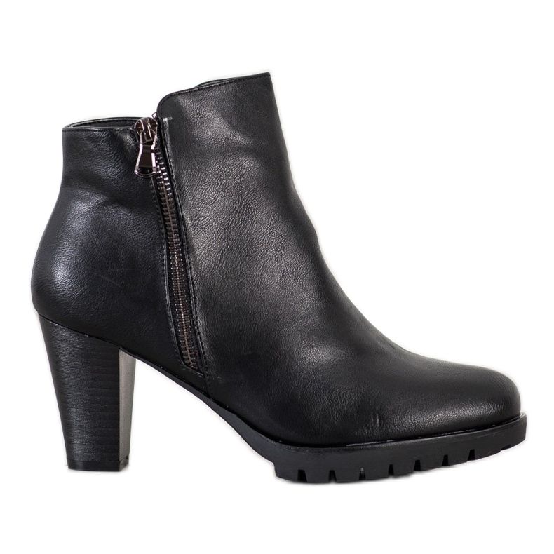 Flyfor Klasyczne Botki Na Obcasie czarne