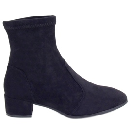 Botki z miękką cholewka czarne YK-103 Black