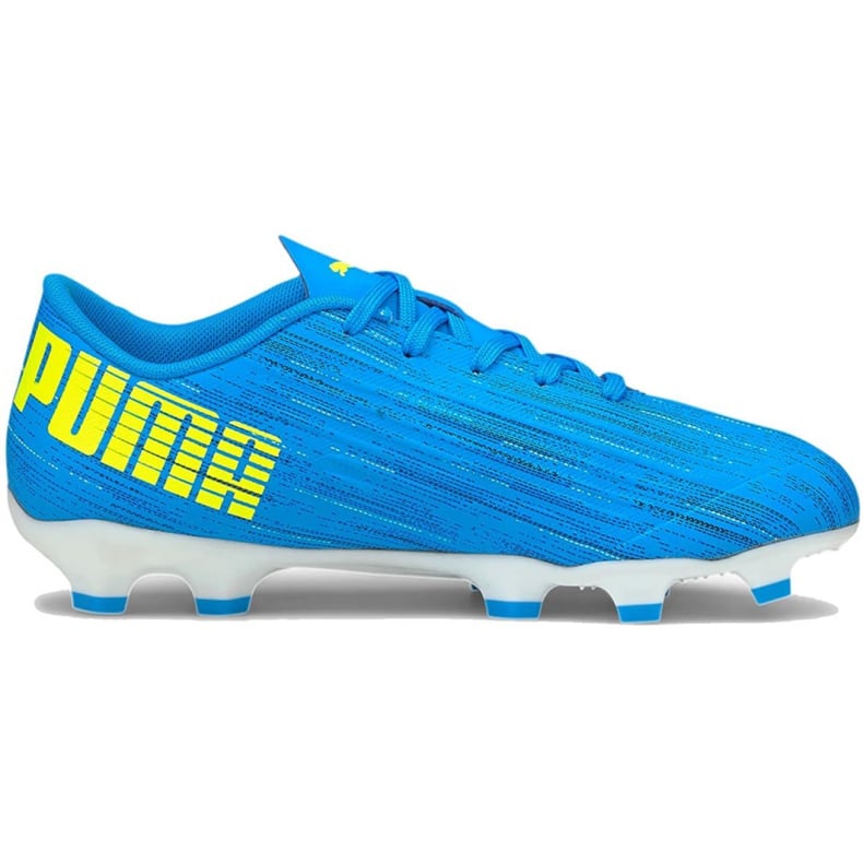 Buty piłkarskie Puma Ultra 4.2 Fg Ag Jr 106364 01 niebieskie niebieskie