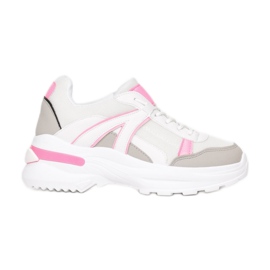 Vices 8539-83-white/pink białe różowe szare