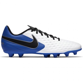 Buty piłkarskie Nike Tiempo Legend 8 Club FG/MG M AT6107-104 , biały, niebieski białe