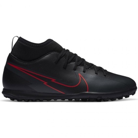 Buty piłkarskie Nike Mercurial Superfly 7 Club Tf Jr AT8156-060 czarne fioletowy, czarny