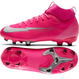 Buty piłkarskie Nike Mercurial Superfly 7 Academy Mg Jr DB5609 611 wielokolorowe różowe