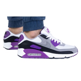Buty Nike Air Max 90 M CD0881-104 białe czarne fioletowe szare