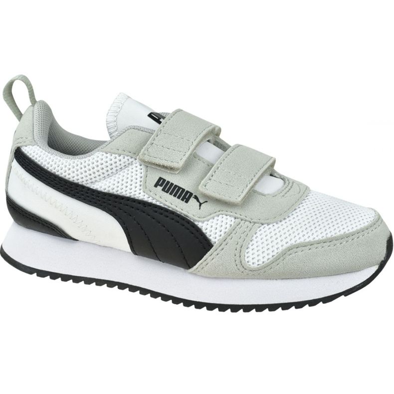 Buty Puma R78 V Ps Jr 373617 02 białe czarne szare
