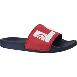 Klapki Levi's Batwing Slide Sandal 231548-794-87 białe czerwone granatowe