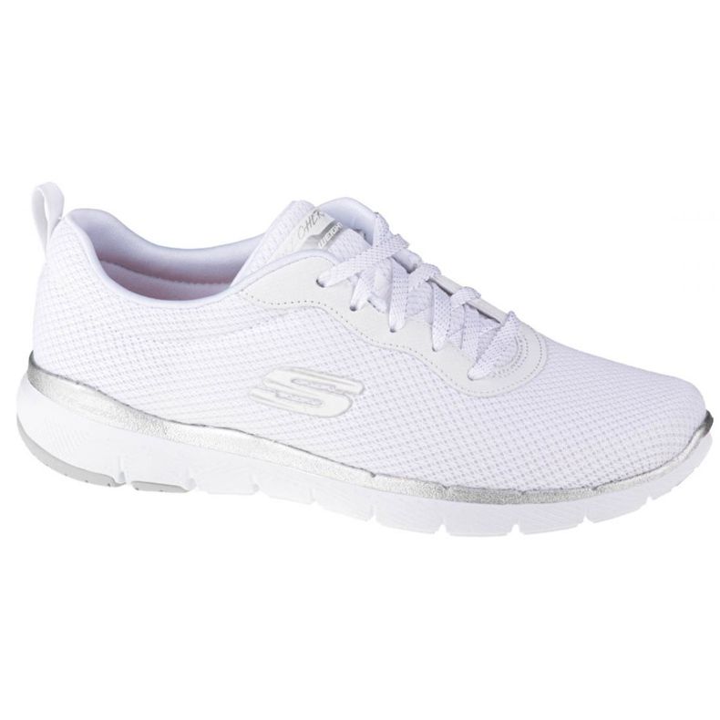 Buty Skechers Flex Appeal 3.0 W 13070-WSL białe srebrny