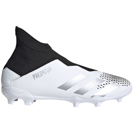 Buty piłkarskie adidas Predator 20.3 Ll Fg Jr FW9212 białe białe