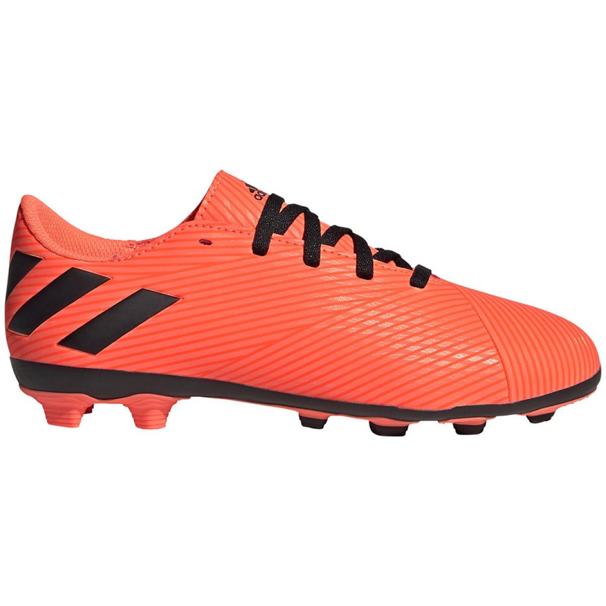 Buty piłkarskie adidas Nemeziz 19.4 FxG Jr EH0507 wielokolorowe pomarańczowe