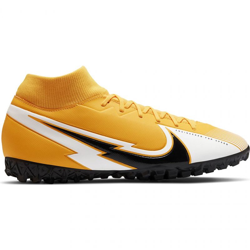Buty piłkarskie Nike Mercurial Superfly 7 Academy Tf M AT7978 801 żółte czarny, żółty, biały