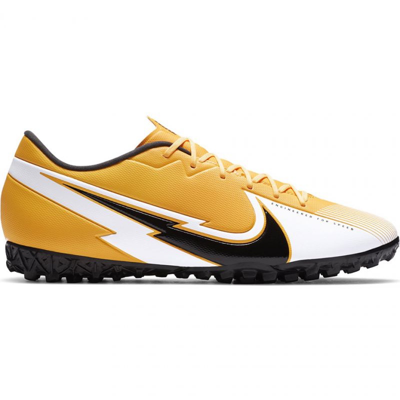 Buty piłkarskie Nike Mercurial Vapor 13 Academy Tf M AT7996 801 żółte czarny, pomarańczowy, żółty