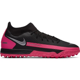 Buty piłkarskie Nike Phantom Gt Academy Df Tf M CW6666 006 różowe, czarny czarne