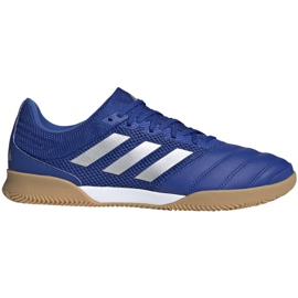 Buty piłkarskie adidas Copa 20.3 In Sala M EH1492 niebieskie srebrny, niebieski