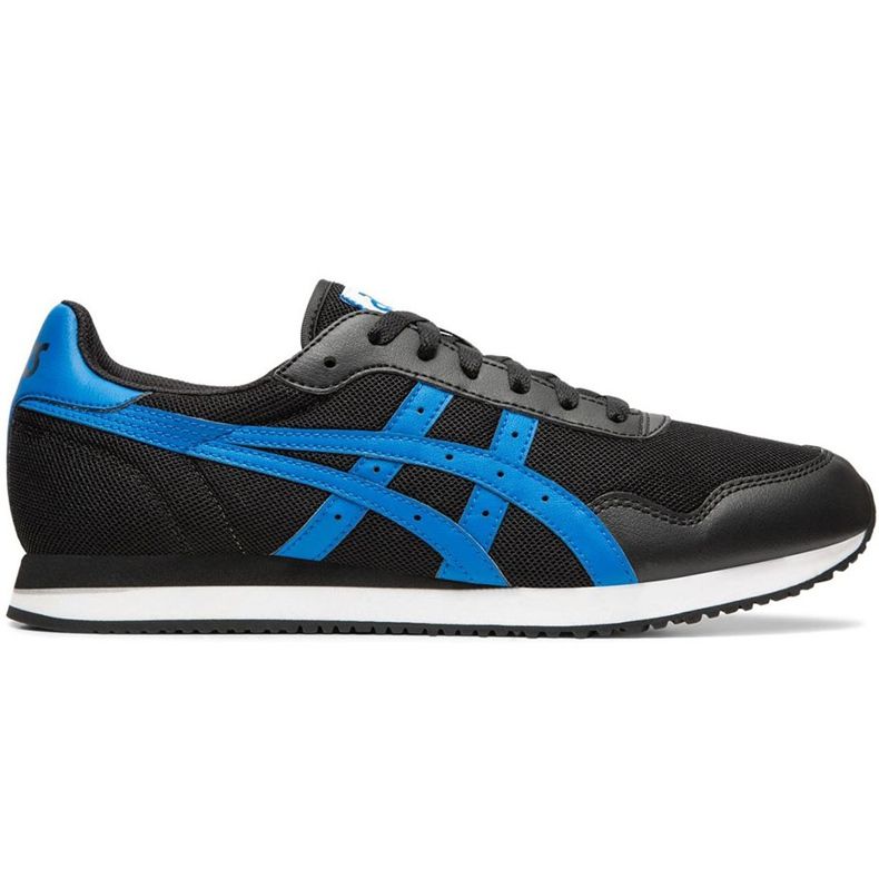 Buty męskie Asics Tiger Runner czarno-niebieskie 1191A207 004 czarne wielokolorowe