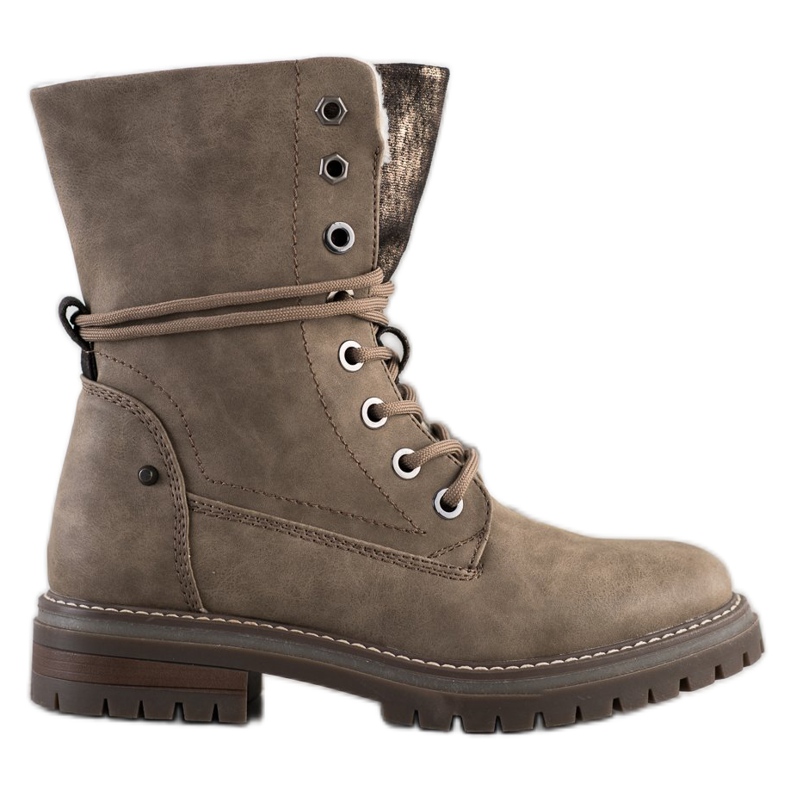 Super Mode Wysokie Trapery brązowe