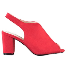 Goodin Zabudowane Sandałki czerwone